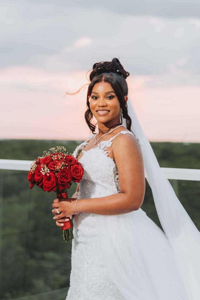 Bride at Illume Rooftop, Orlando Florida