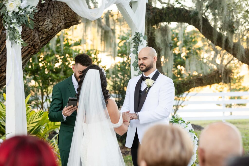 Wedding ceremony photo The Highland Manor, a venue near Orlando Florida
