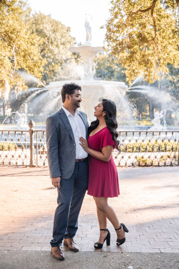 Proposal Photos at Forsyth Park, Savannah | Savannah Proposal Photographer - Phavy Photography