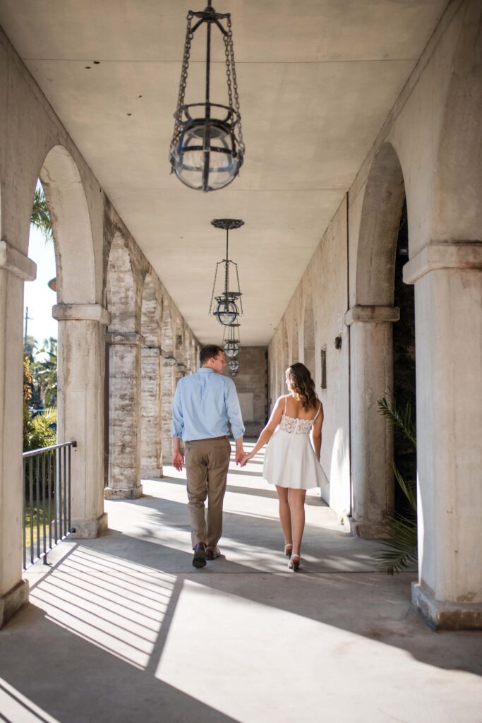 Engagement session at The Lightner Museum in St. Augustine Florida by Phavy Photography