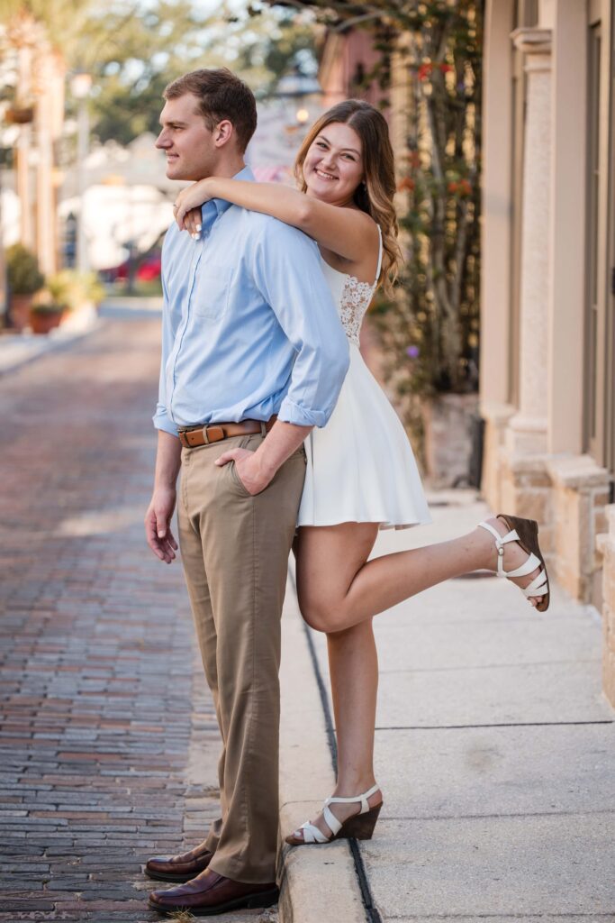 Engagement session on Aviles Street in St. Augustine by Phavy Photography, Engagement photographer in St. Augustine