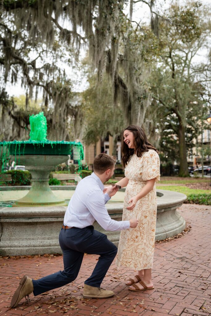 Places to propose in Savannah: Orlean Square | Photo by Phavy Photography
