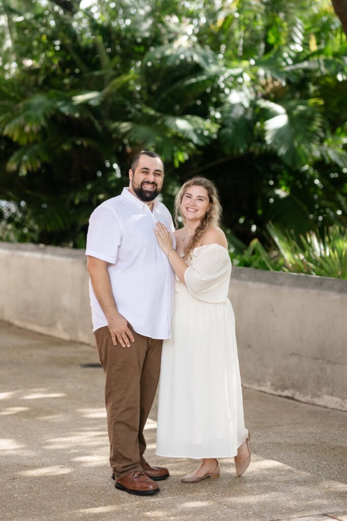 Engagement photos on St. George Street, historic St. Augustine