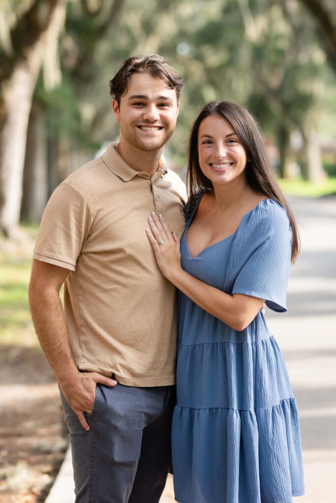 A Proposal on Magnolia Ave in St. Augustine, FL | Photo by Phavy Photography, St. Augustine Proposal Photographer