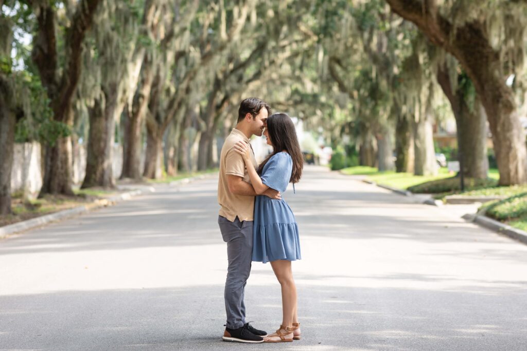 A Proposal on Magnolia Ave in St. Augustine, FL | Photo by Phavy Photography, St. Augustine Proposal Photographer