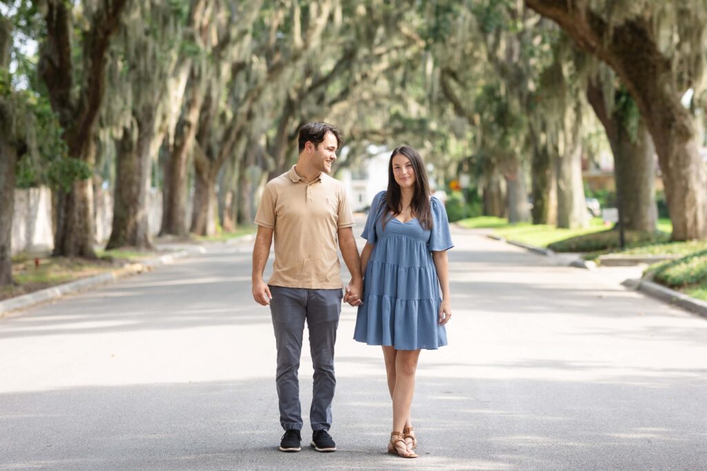 A Proposal on Magnolia Ave in St. Augustine, FL | Photo by Phavy Photography, St. Augustine Proposal Photographer