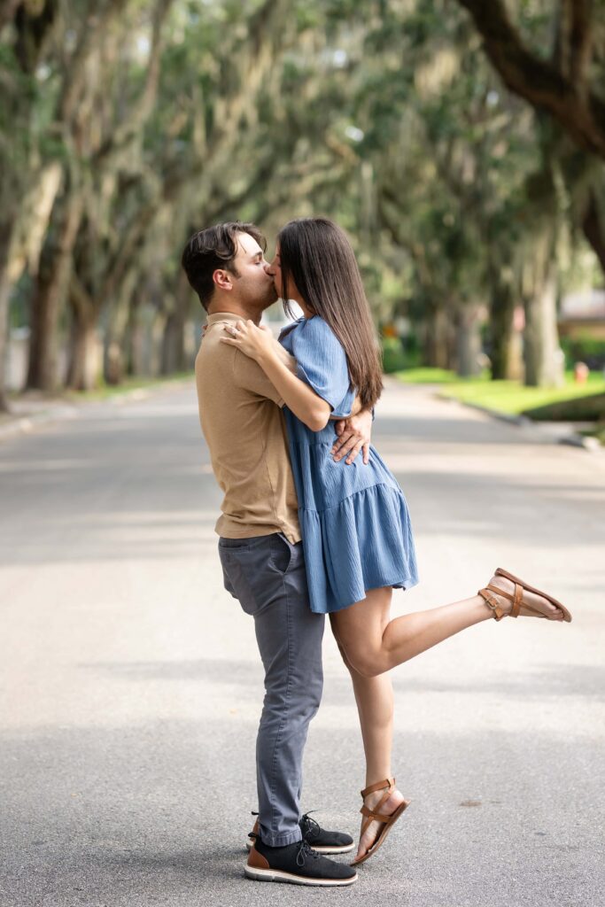 A Proposal on Magnolia Ave in St. Augustine, FL | Photo by Phavy Photography, St. Augustine Proposal Photographer