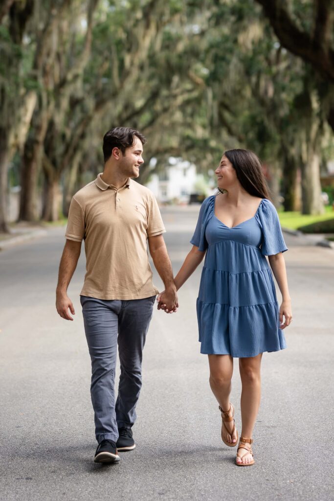 A Proposal on Magnolia Ave in St. Augustine, FL | Photo by Phavy Photography, St. Augustine Proposal Photographer