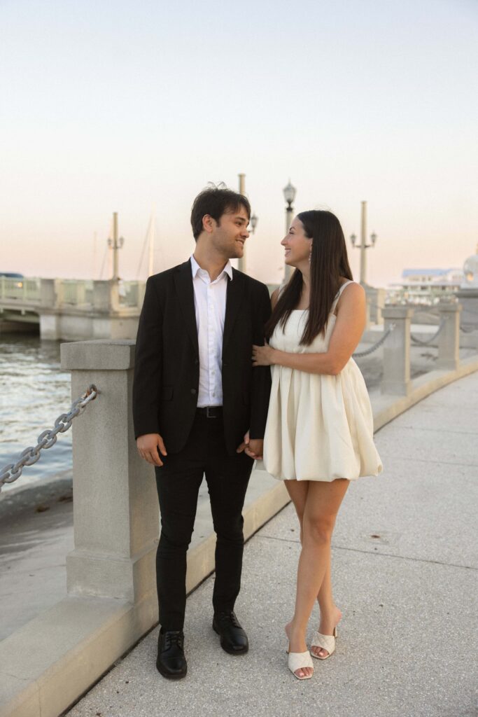 Sunset engagement session in St. Augustine, FL 