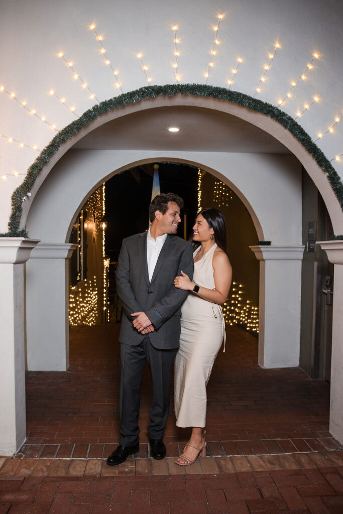 St. Augustine Night of Lights Engagement Photos by Phavy Photography