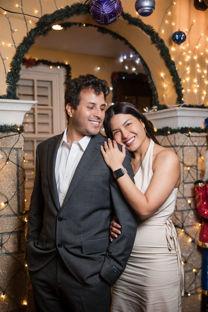 St. Augustine Night of Lights Engagement Photos by Phavy Photography