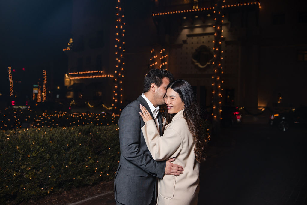 St. Augustine Night of Lights Engagement Photos by Phavy Photography