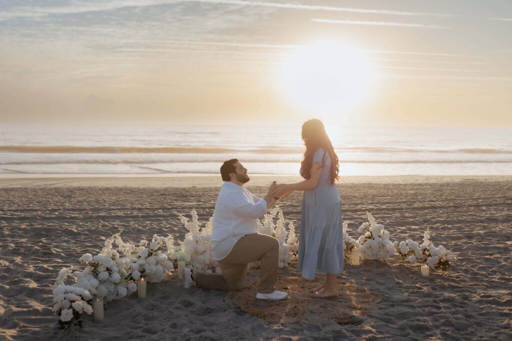 Jacksonville Proposal with flower set up - proposal ideas