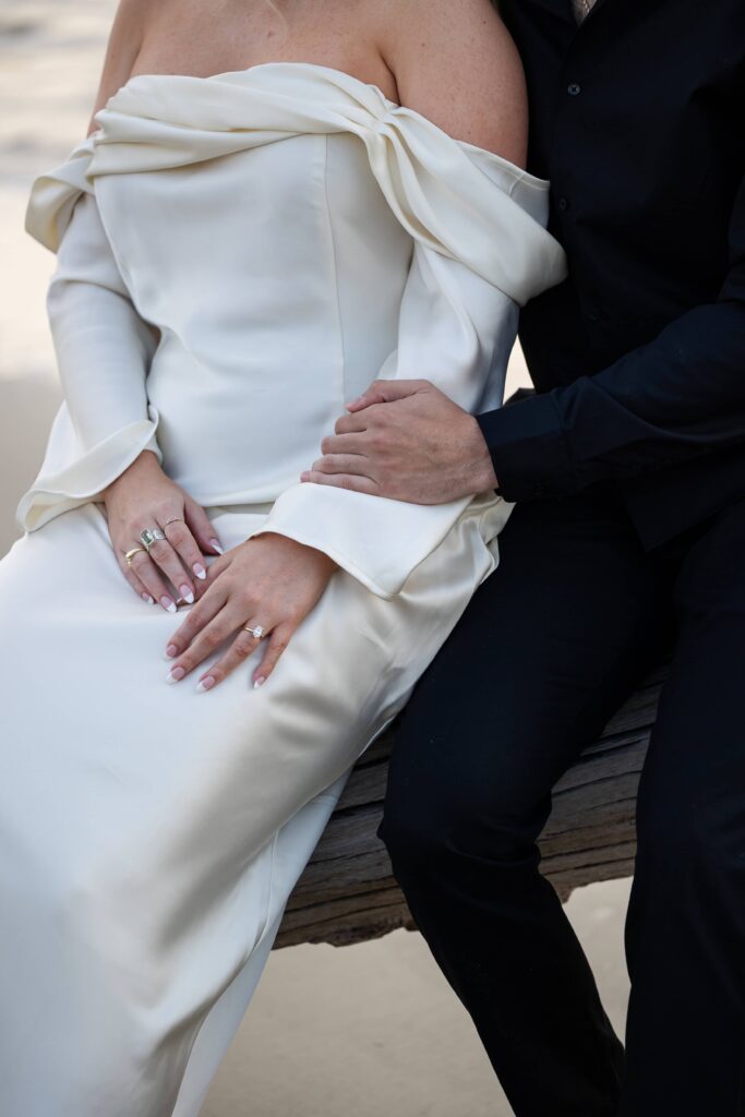 Natural light beach engagement session on Jekyll Island