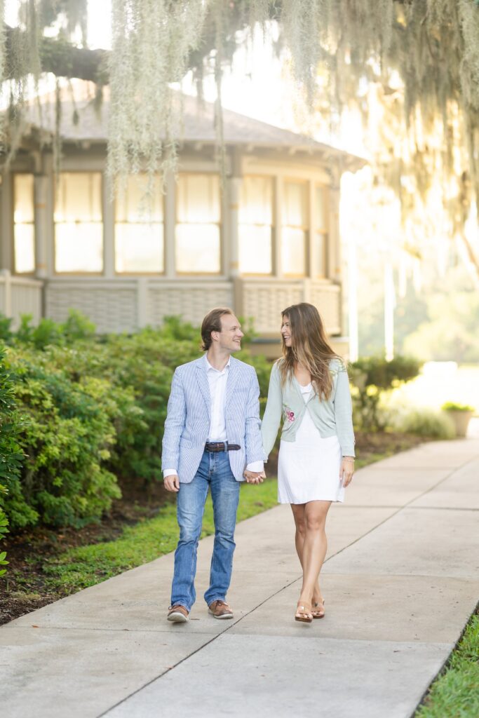 Jekyll Island Club Resort Engagement Photography