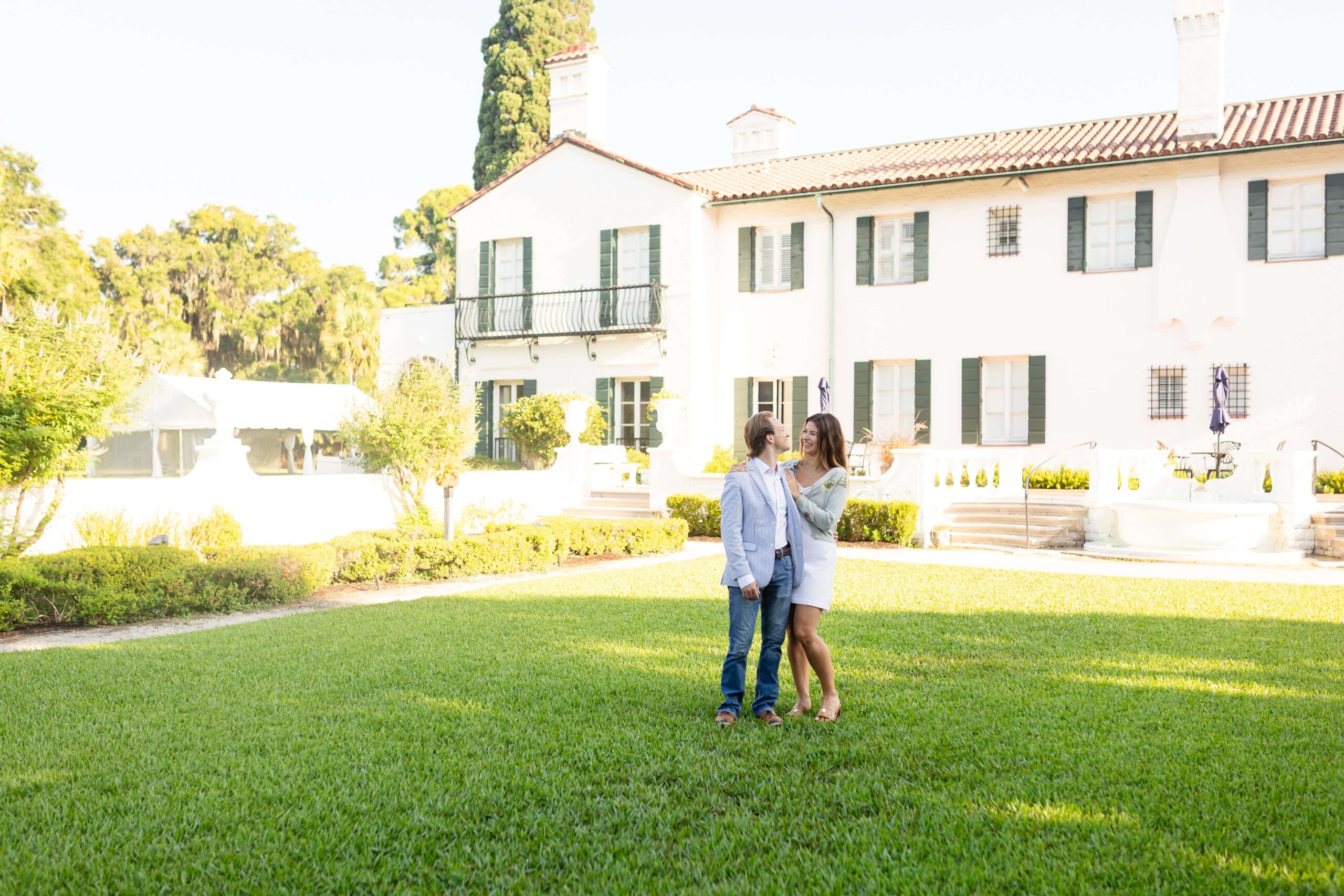 Jekyll Island engagement session at the Resort Club