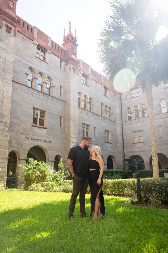 Proposal photo at the Lightner Museum Courtyard, St. Augustine Florida by Phavy Photography