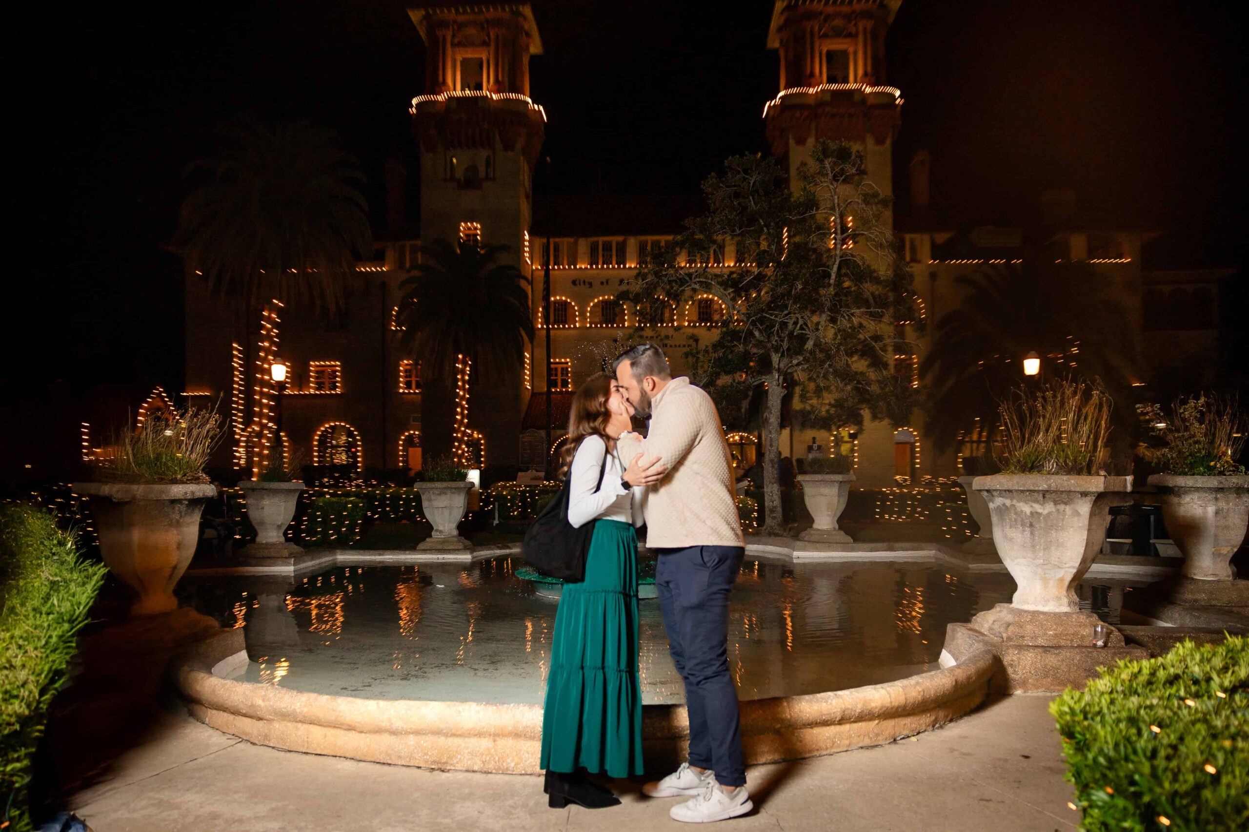 Surprise Proposal during Nights of Lights Event