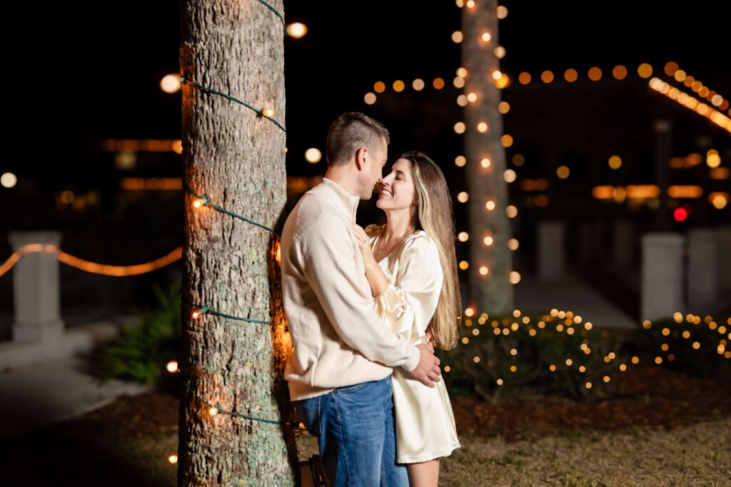 Nights of Lights Engagement Photo
