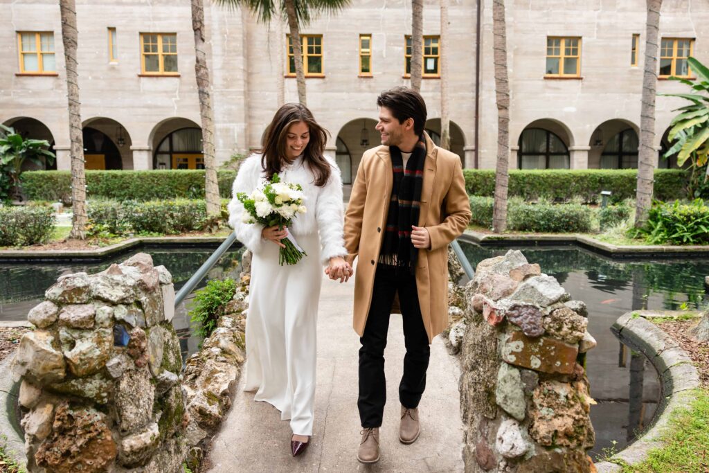 Engagement Session at the Lightner Museum Courtyard by Phavy Photography, St Augustine Engagement Photographer