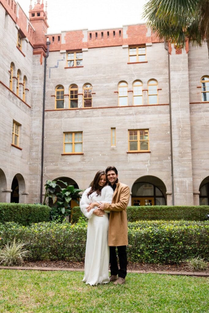 Engagement Session at the Lightner Museum Courtyard by Phavy Photography, St Augustine Engagement Photographer