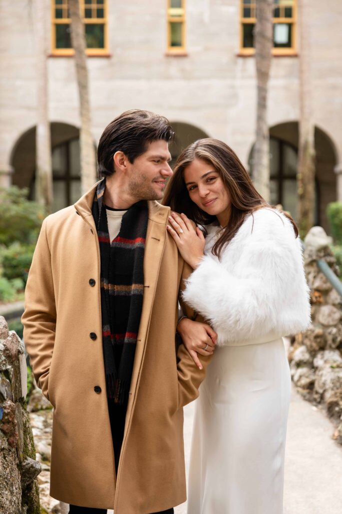 Engagement Session at the Lightner Museum Courtyard by Phavy Photography, St Augustine Engagement Photographer