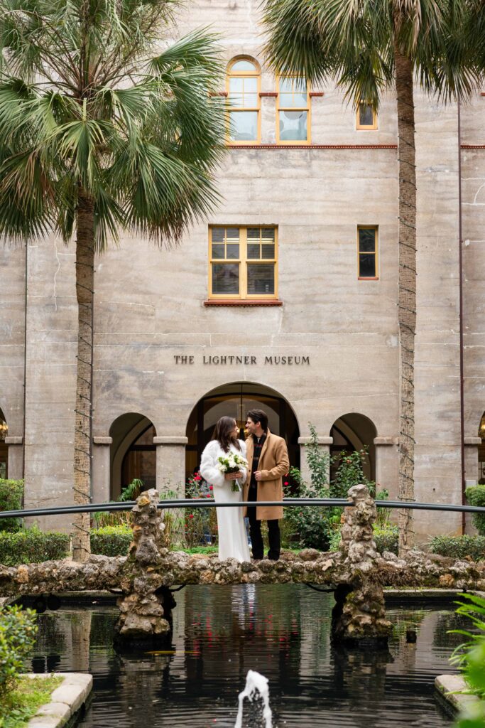 Lightner Museum engagement photos taken by Phavy Photography, St. Augustine Wedding Photographer