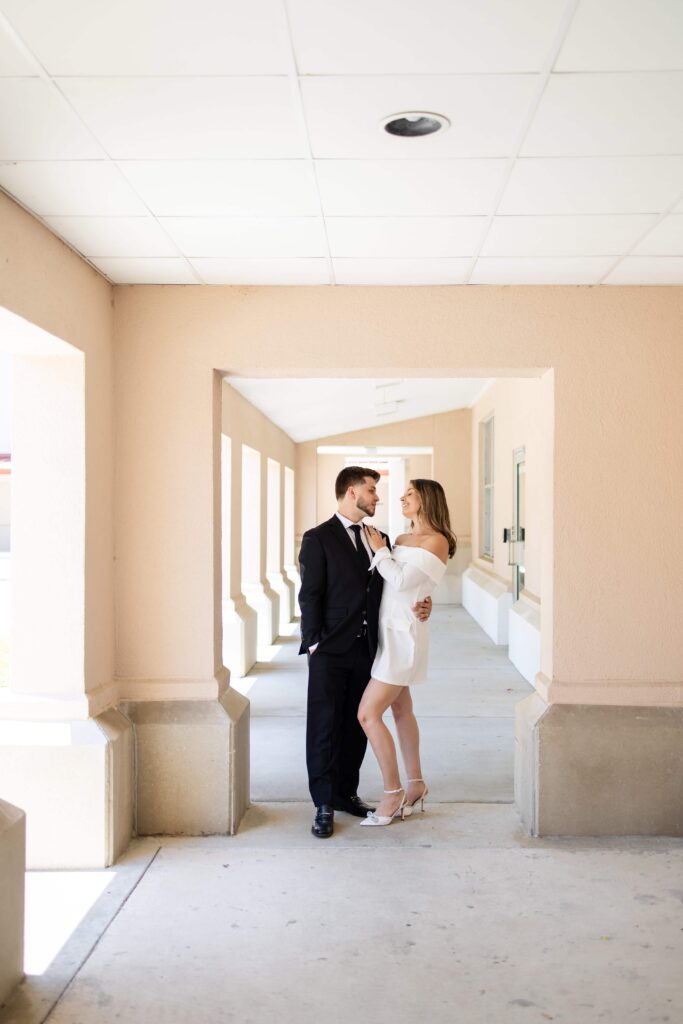 St Johns County Courthouse Wedding Chapel | Captured by Phavy Photography, Elopement Photographer in St John County