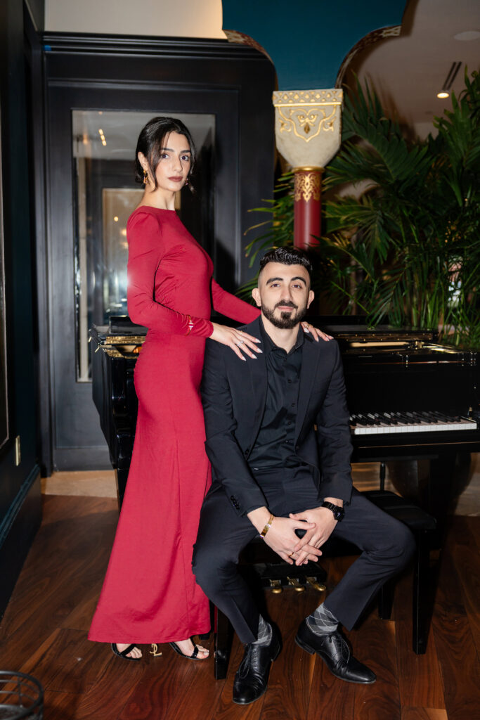 Classy Hotel Engagement Photos in St. Augustine Downtown by Phavy Photography, St Augustine Engagement photographer