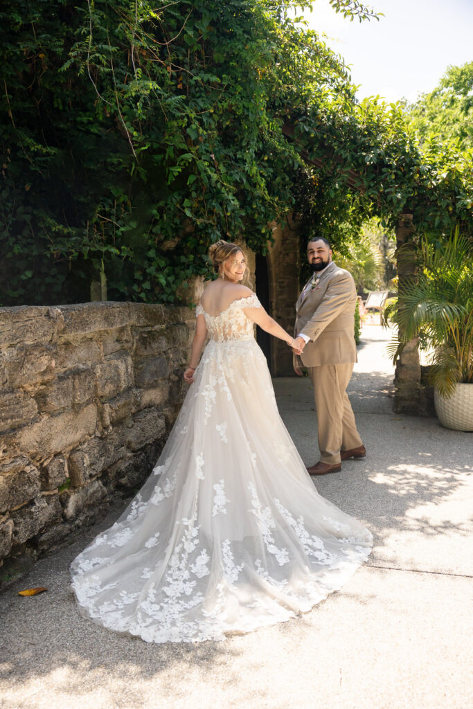 Wedding Photo at the Fountain of Youth, St. Augustine, FL 