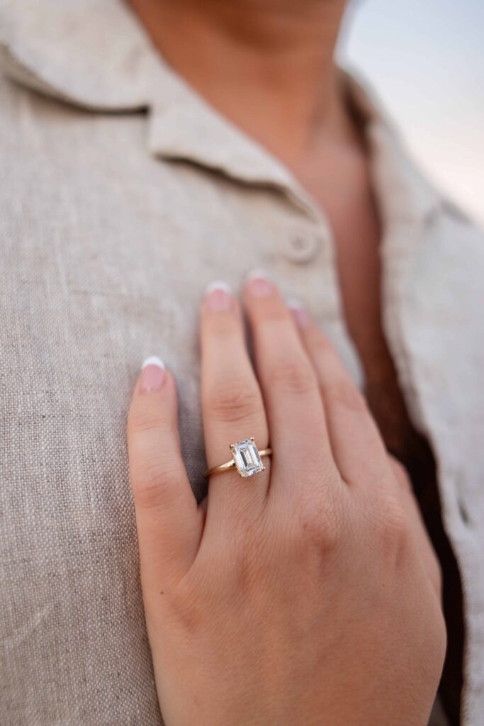 A proposing in St. Augustine at the Mantanzas Bay | Sunset proposal Captured by Phavy Photography, St. Augustine Proposal Photographer