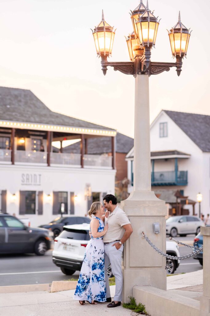 A proposing in St. Augustine at the Mantanzas Bay | Sunset proposal Captured by Phavy Photography, St. Augustine Proposal Photographer