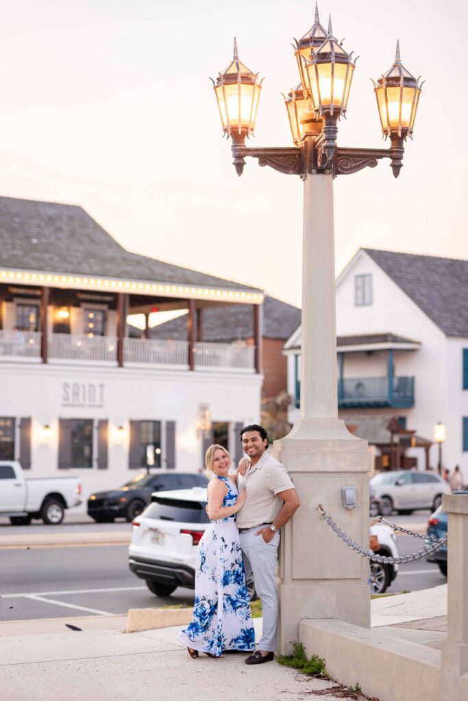 A proposing in St. Augustine at the Mantanzas Bay | Sunset proposal Captured by Phavy Photography, St. Augustine Proposal Photographer