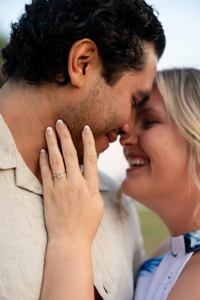 A proposing in St. Augustine at the Mantanzas Bay | Sunset proposal Captured by Phavy Photography, St. Augustine Proposal Photographer