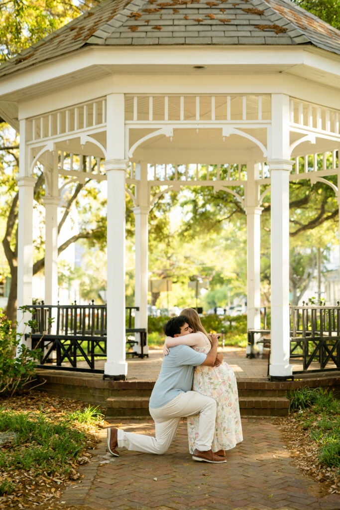 Whitefield Square Surprise Engagement | Romantic Proposals in Savannah