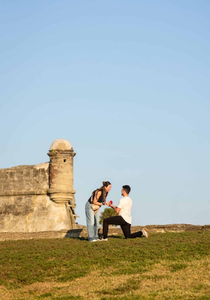 Romantic proposal spot in St Augustine - Castillo de San Marcos National Monument