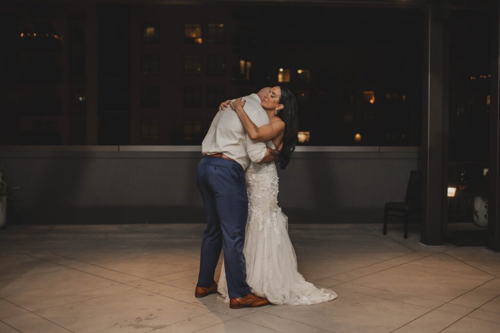 Wedding reception fun at the Thompson Savannah | Documentary style wedding photographer in Savannah