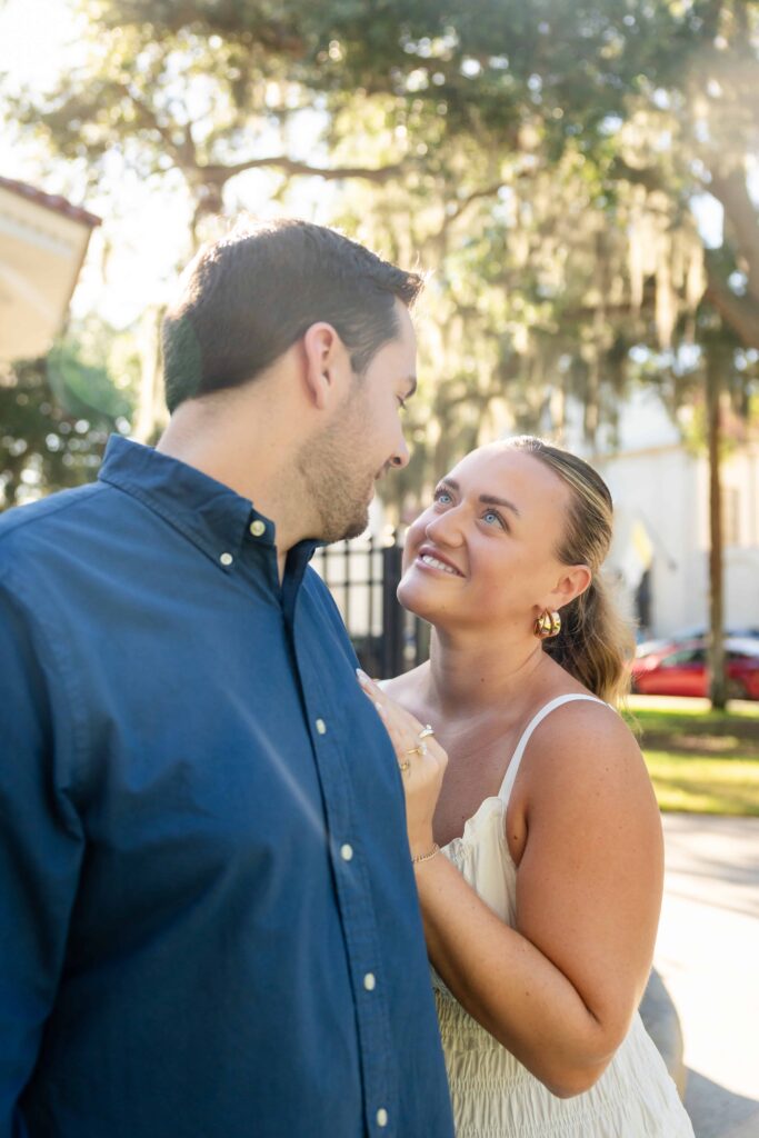 Proposal Photos in St. Augustine | Propsing at the Bay front, St. Augustine
