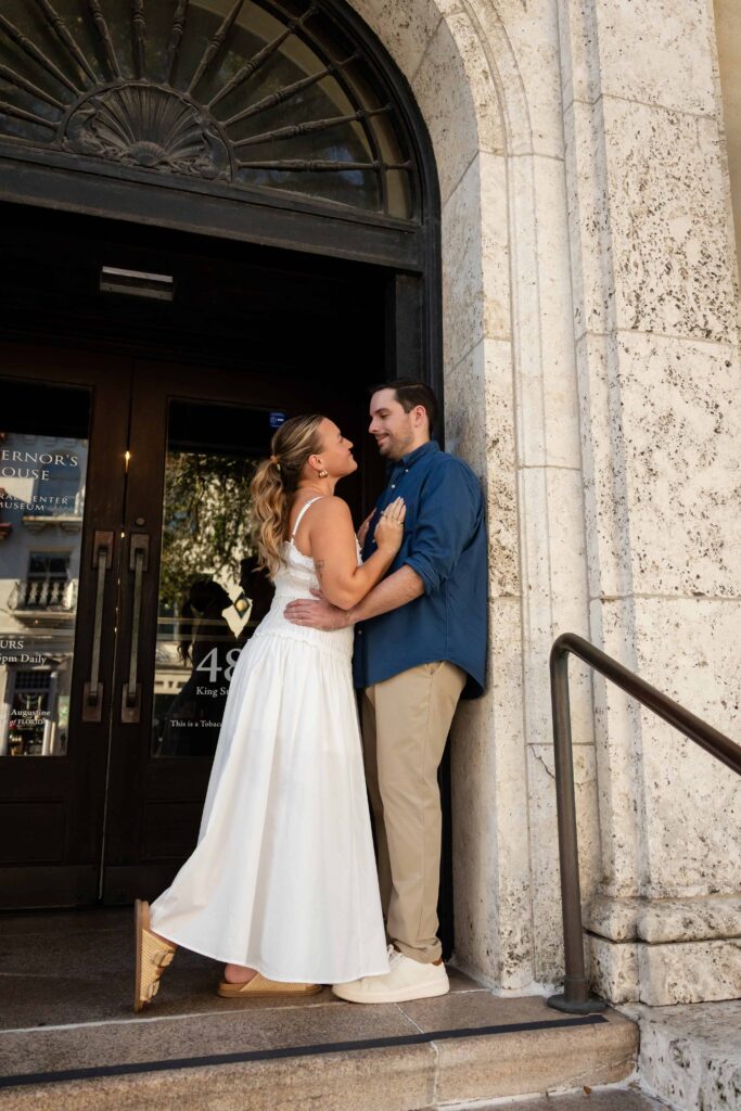 Proposal Photos in St. Augustine | Propsing at the Bay front, St. Augustine