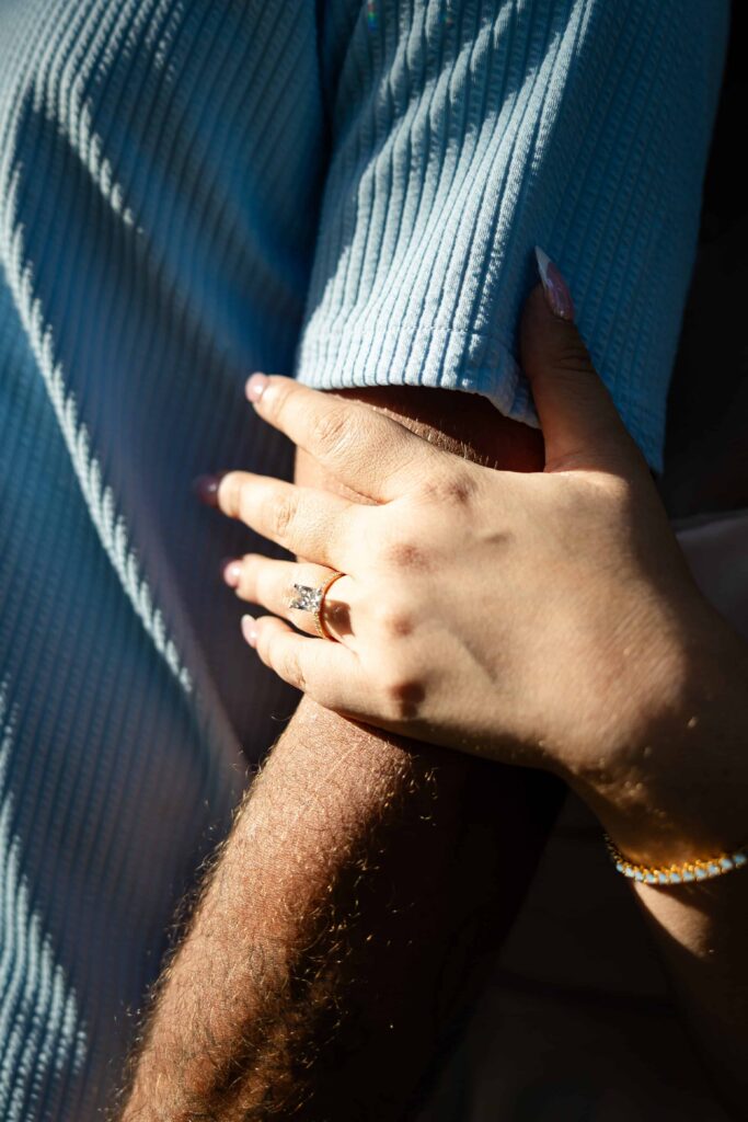 Savannah proposal photographer capturing a surprise engagement at Forsyth Park